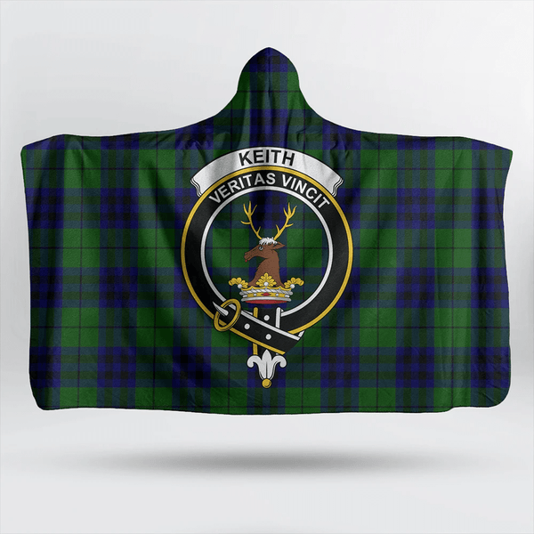 Keith Modern Tartan Classic Crest Hooded Blanket