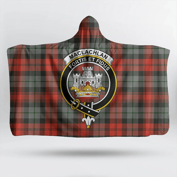 Stewart of Appin Hunting Ancient Tartan Classic Crest Hooded Blanket