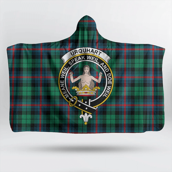 Nesbitt Modern Tartan Classic Crest Hooded Blanket