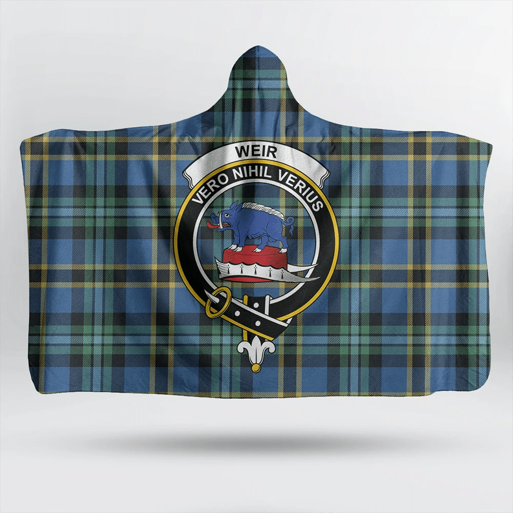 Ogilvie of Airlie Ancient Tartan Classic Crest Hooded Blanket