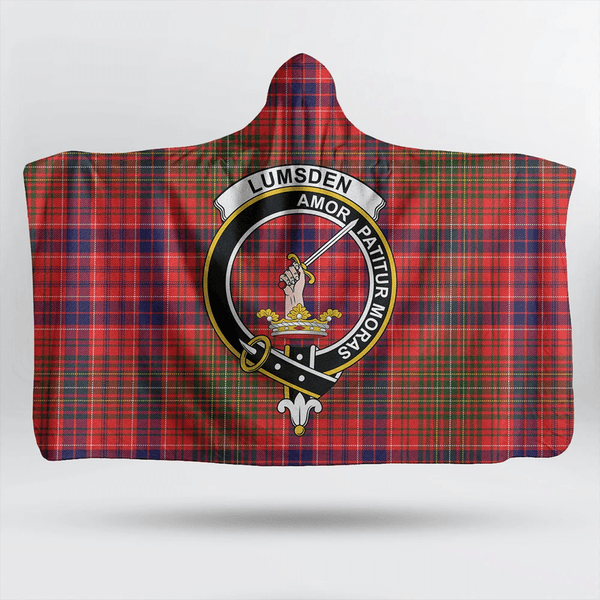 Lumsden Modern Tartan Classic Crest Hooded Blanket