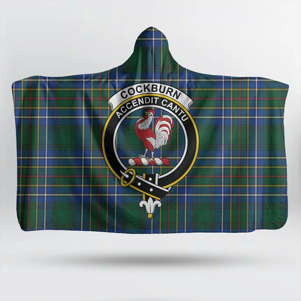 Cockburn Ancient Tartan Classic Crest Hooded Blanket