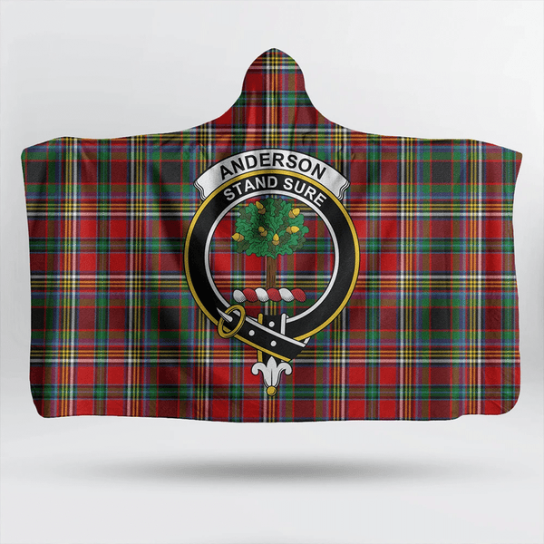 Anderson of Arbrake Tartan Classic Crest Hooded Blanket