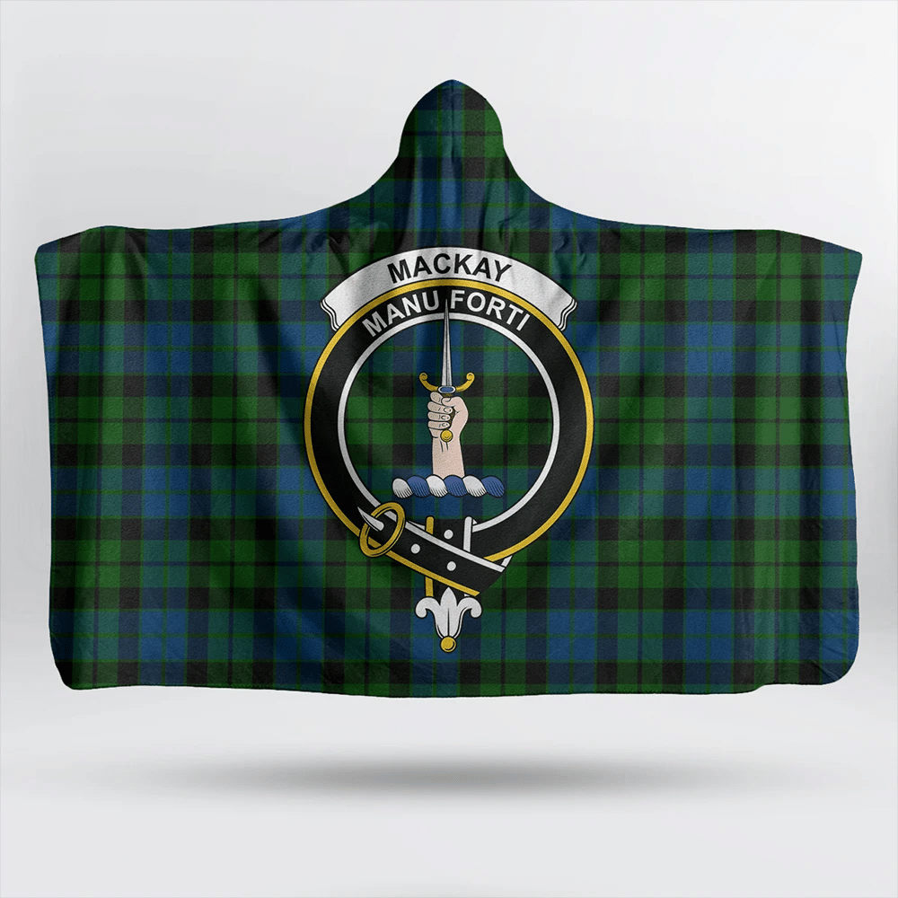 Sinclair Hunting Ancient Tartan Classic Crest Hooded Blanket