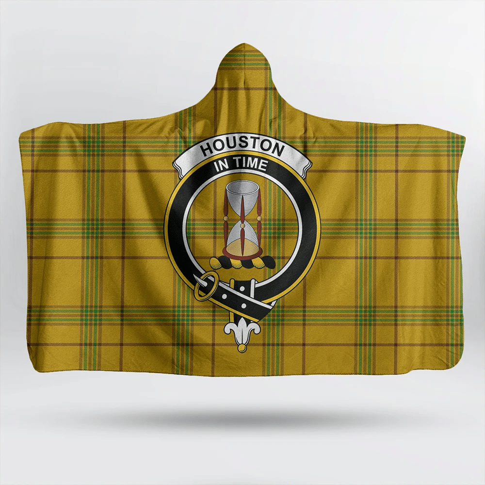 Houston Tartan Classic Crest Hooded Blanket