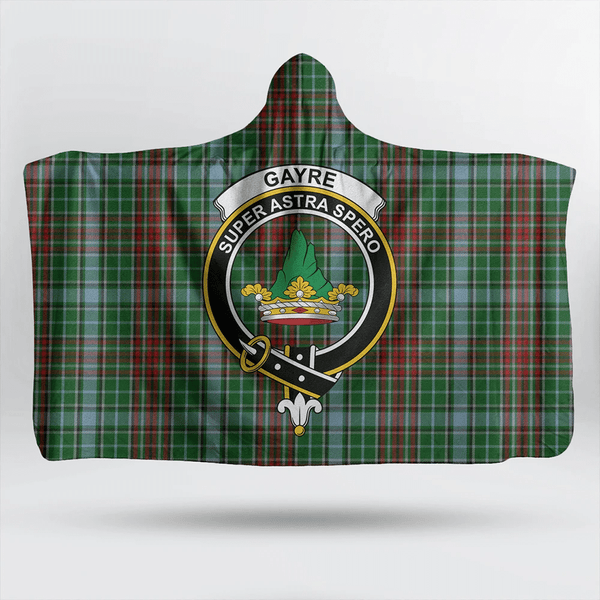 Gayre Tartan Classic Crest Hooded Blanket