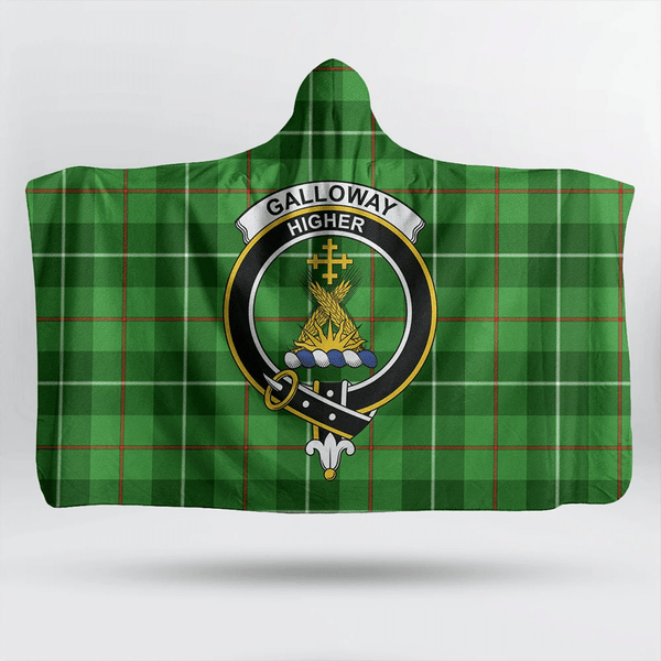 Galloway District Tartan Classic Crest Hooded Blanket