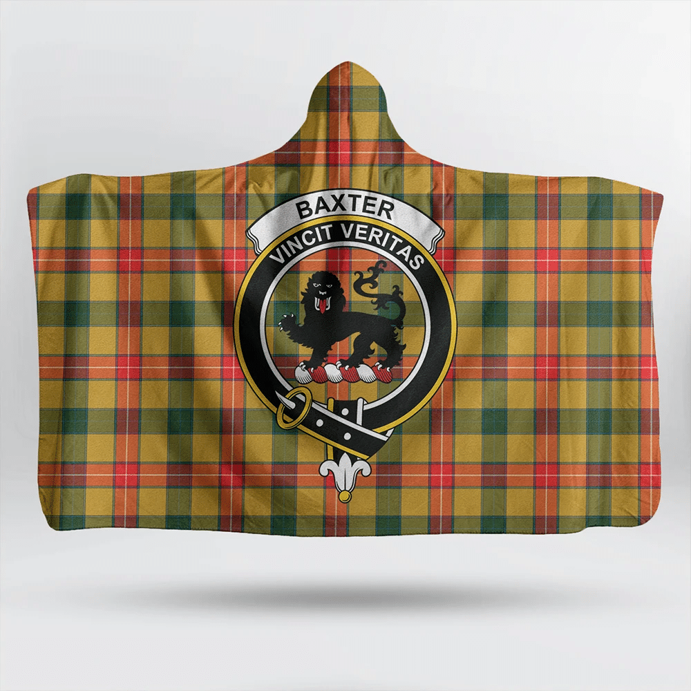 Baxter Modern Tartan Classic Crest Hooded Blanket