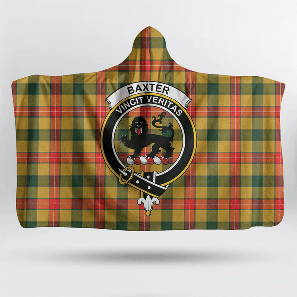 Baxter Modern Tartan Classic Crest Hooded Blanket