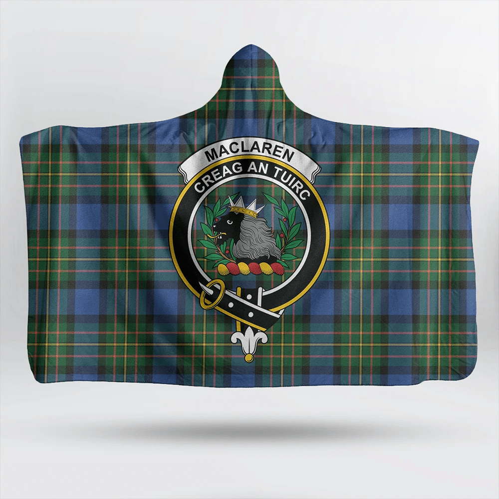 Stirling & Bannockburn District Tartan Classic Crest Hooded Blanket