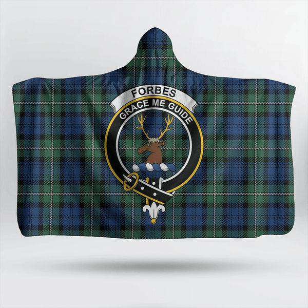 Forbes Ancient Tartan Classic Crest Hooded Blanket