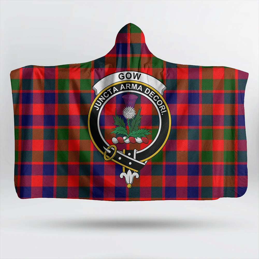 Gow Modern Tartan Classic Crest Hooded Blanket