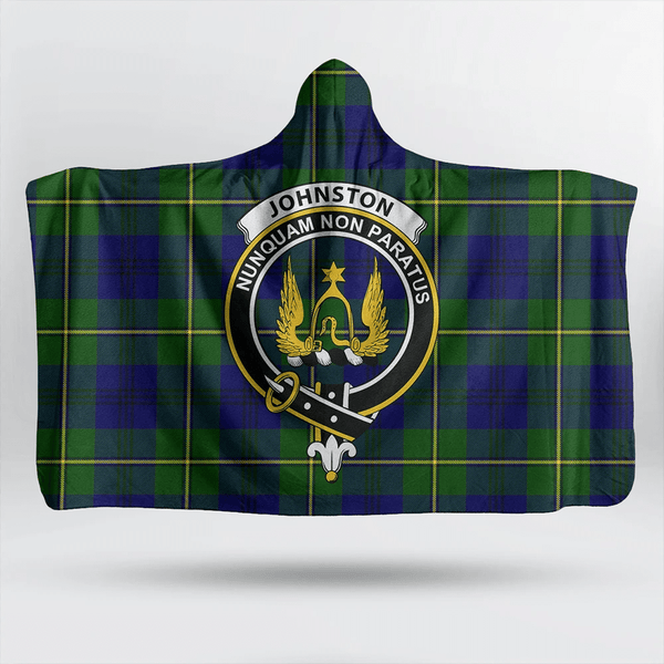 Johnston Modern Tartan Classic Crest Hooded Blanket