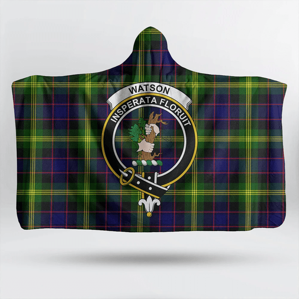 Ogilvie Hunting Modern Tartan Classic Crest Hooded Blanket