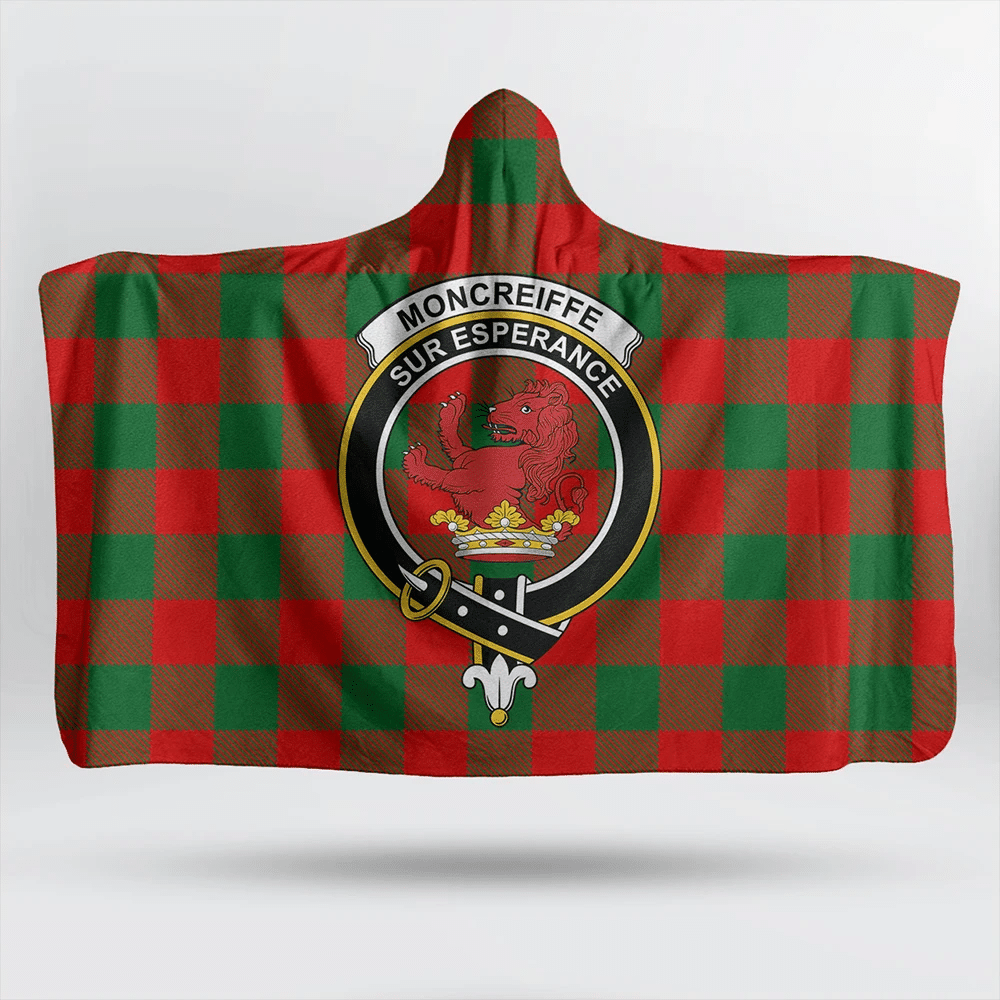 MacKinnon Hunting Modern Tartan Classic Crest Hooded Blanket