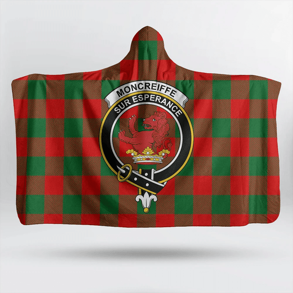 MacKinnon Hunting Modern Tartan Classic Crest Hooded Blanket