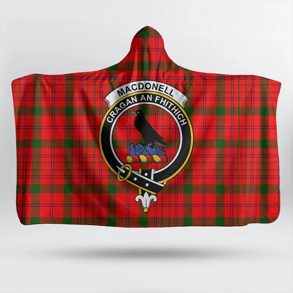 Ramsay Blue Ancient Tartan Classic Crest Hooded Blanket