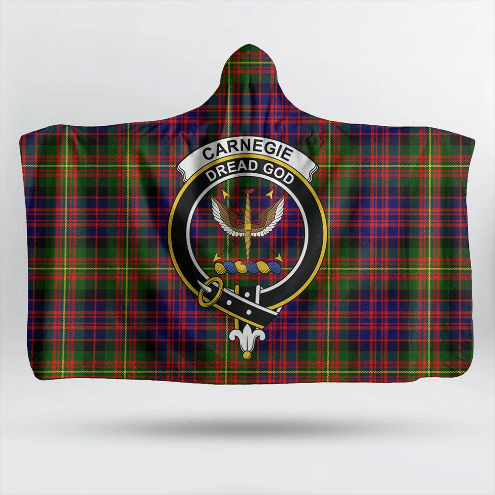 Carnegie Modern Tartan Classic Crest Hooded Blanket