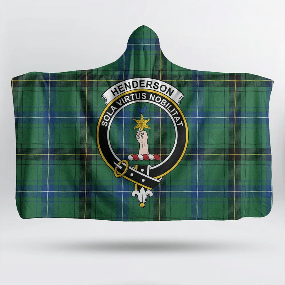 Henderson Ancient Tartan Classic Crest Hooded Blanket