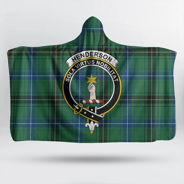 Henderson Ancient Tartan Classic Crest Hooded Blanket