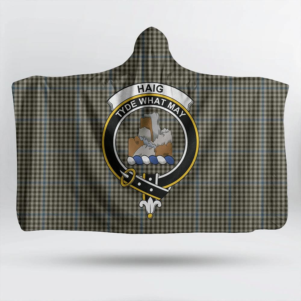 Haig Check Tartan Classic Crest Hooded Blanket