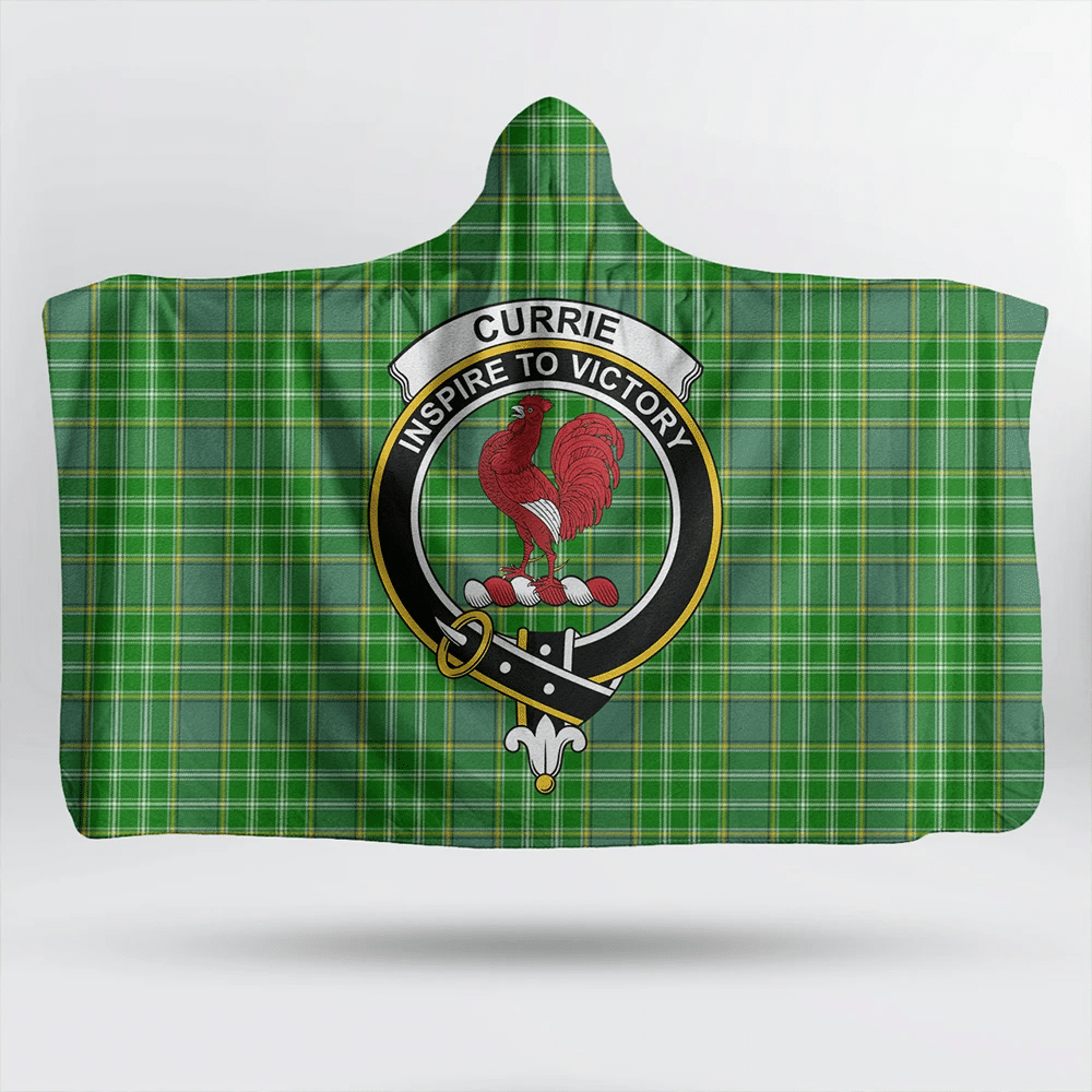 Currie Tartan Classic Crest Hooded Blanket