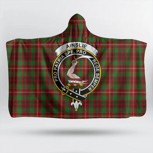 Ainslie Tartan Classic Crest Hooded Blanket