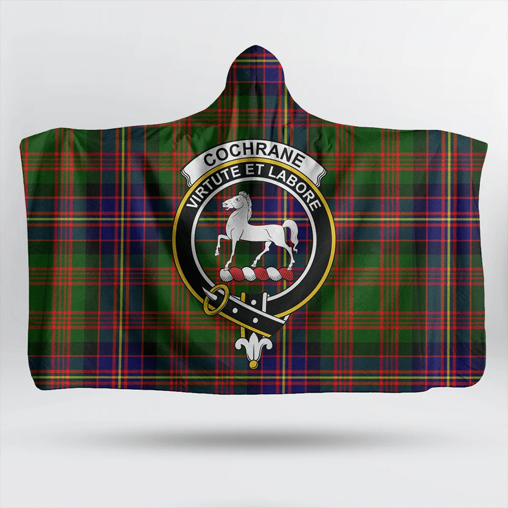 Cochrane Modern Tartan Classic Crest Hooded Blanket