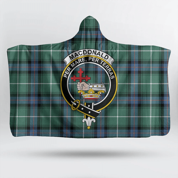 Pitcairn Hunting Tartan Classic Crest Hooded Blanket