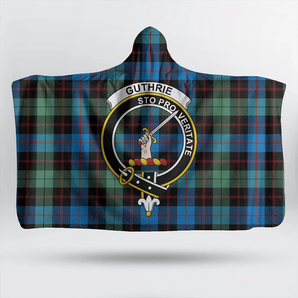 Guthrie Ancient Tartan Classic Crest Hooded Blanket