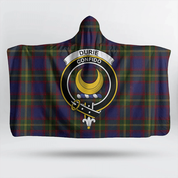 Durie Tartan Classic Crest Hooded Blanket