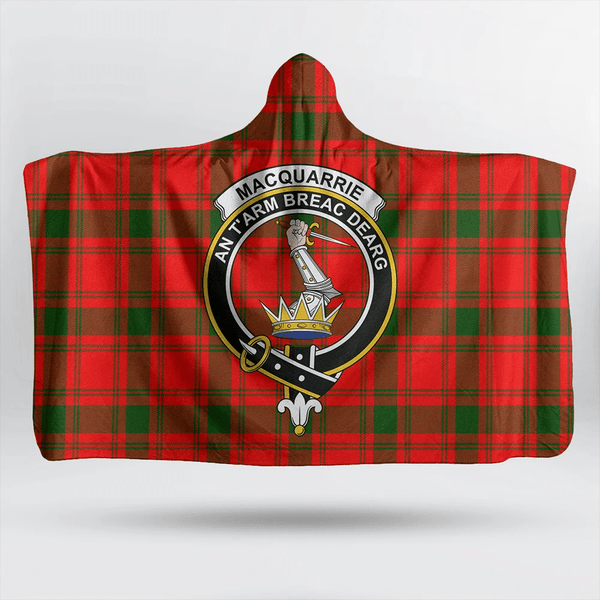 MacDougall Modern Tartan Classic Crest Hooded Blanket