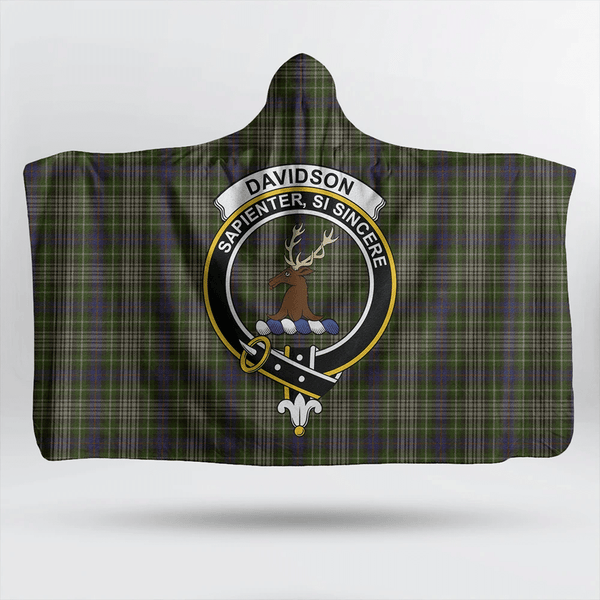 Davidson Tulloch Dress Tartan Classic Crest Hooded Blanket