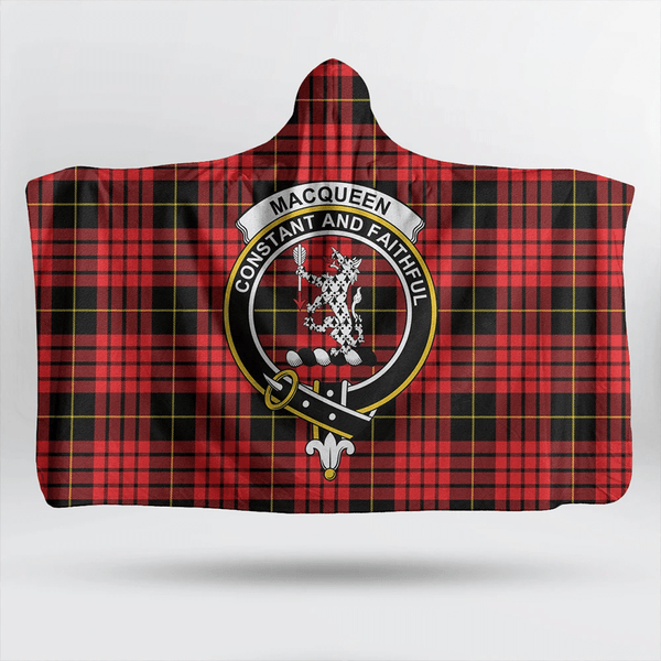 MacFarlane Ancient Tartan Classic Crest Hooded Blanket