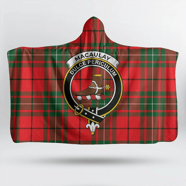 MacAulay Modern Tartan Classic Crest Hooded Blanket