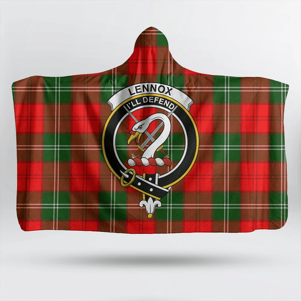 Lennox Modern Tartan Classic Crest Hooded Blanket