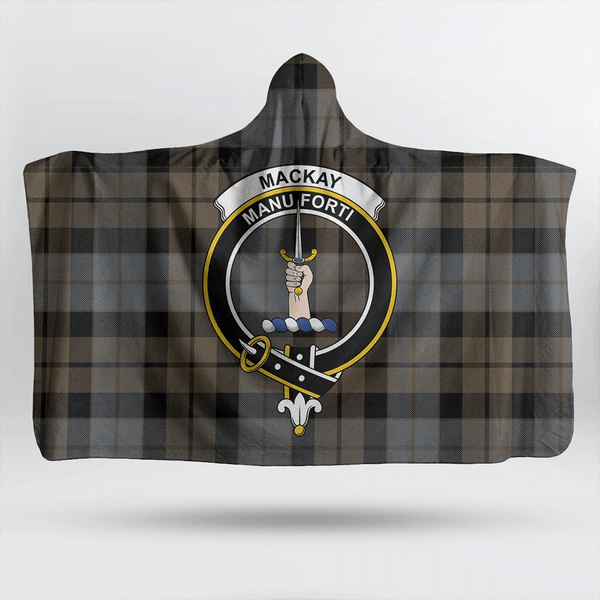 Sinclair Hunting Modern Tartan Classic Crest Hooded Blanket