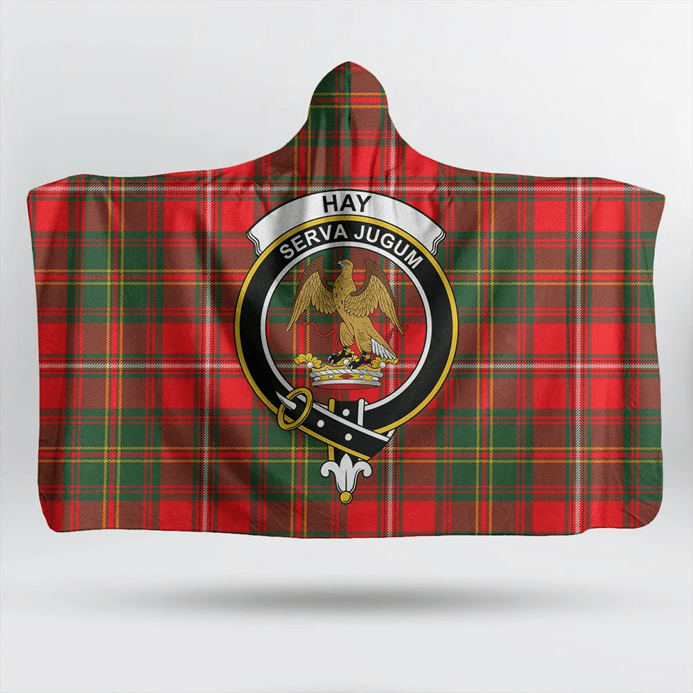 Hay Modern Tartan Classic Crest Hooded Blanket