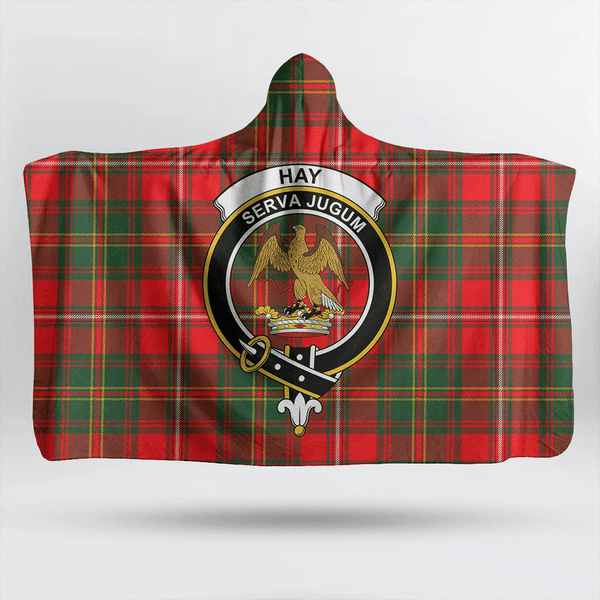 Hay Modern Tartan Classic Crest Hooded Blanket