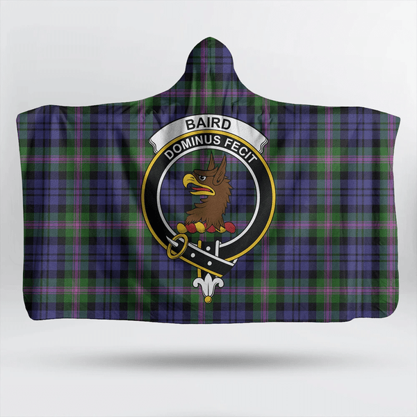 Baird Modern Tartan Classic Crest Hooded Blanket