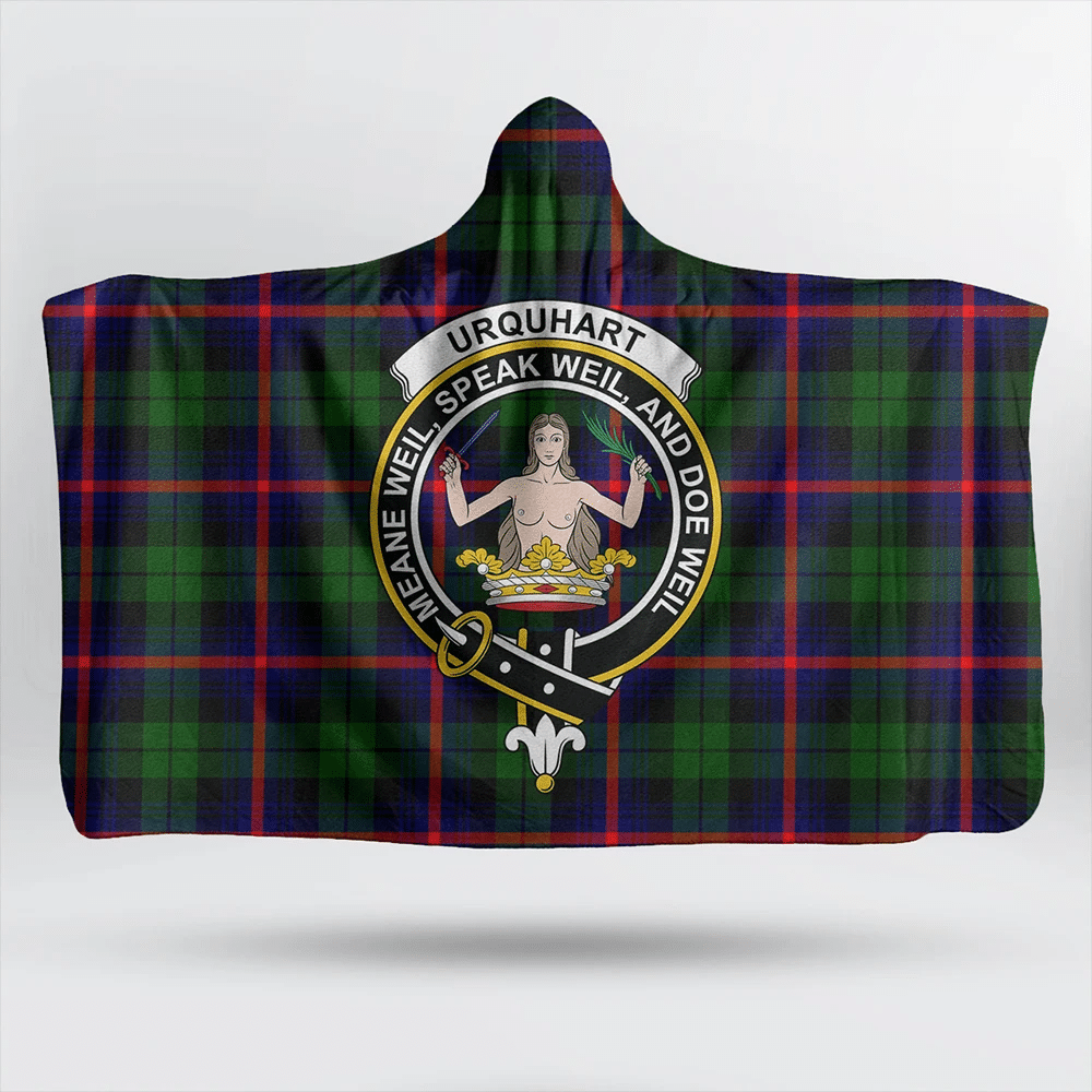 Newlands of Lauriston Tartan Classic Crest Hooded Blanket