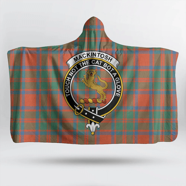 Stewart Atholl Modern Tartan Classic Crest Hooded Blanket