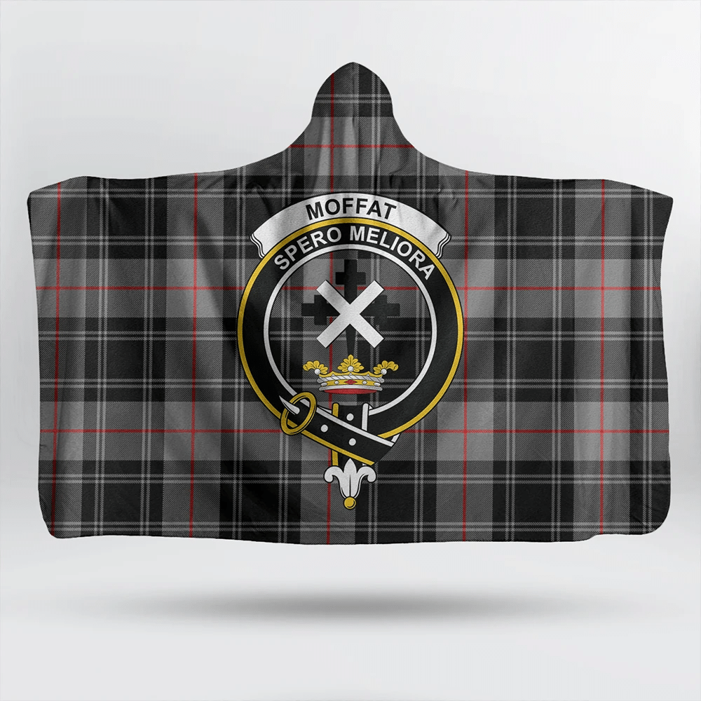 MacKinnon Hunting Ancient Tartan Classic Crest Hooded Blanket