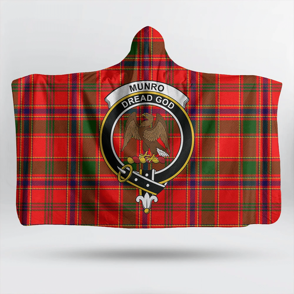 MacLachlan Weathered Tartan Classic Crest Hooded Blanket