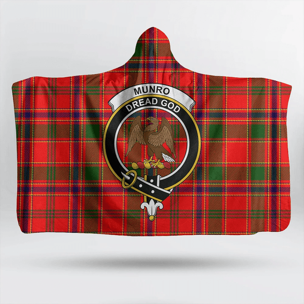 MacLachlan Weathered Tartan Classic Crest Hooded Blanket