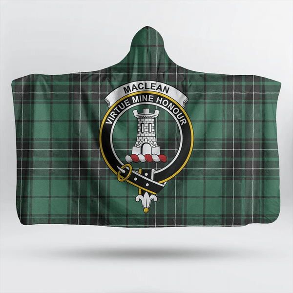 Sutherland Old Ancient Tartan Classic Crest Hooded Blanket