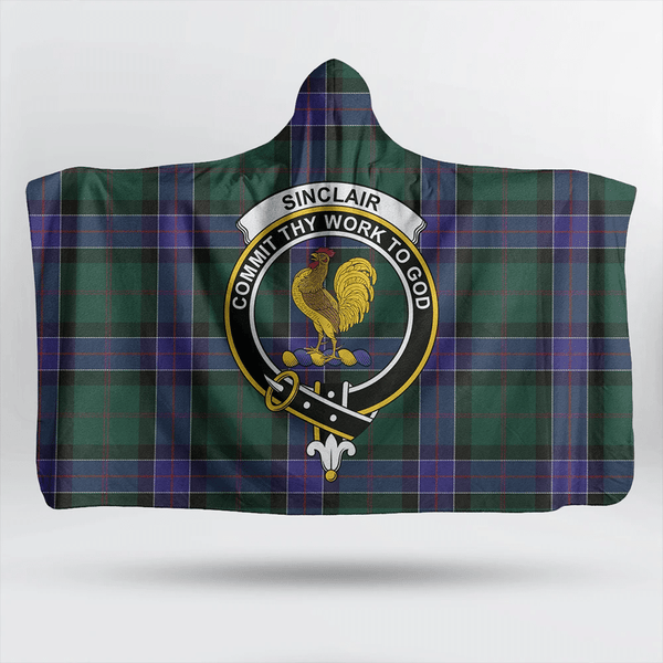 Maxwell Hunting Tartan Classic Crest Hooded Blanket