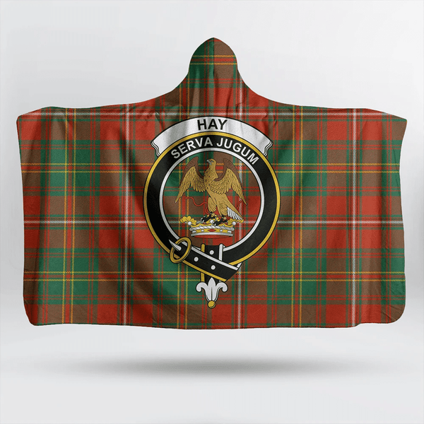 Hay Ancient Tartan Classic Crest Hooded Blanket