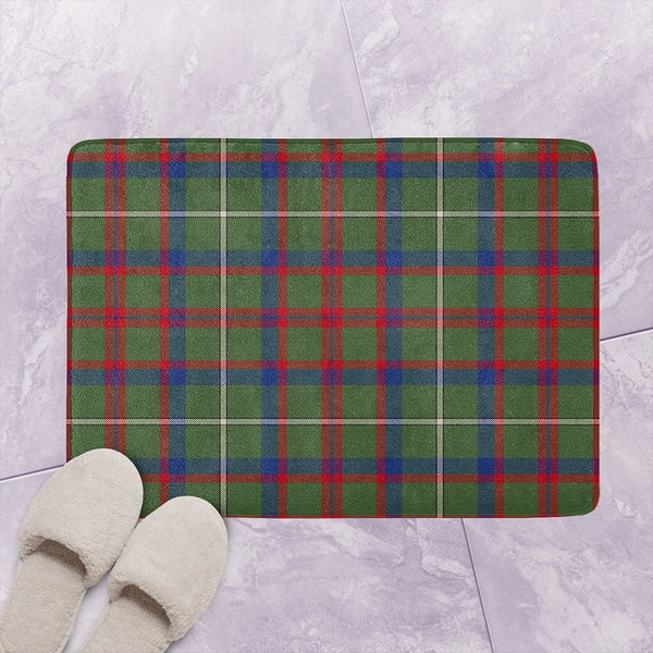 Shaw Green Modern Tartan Classic Bathroom Mat