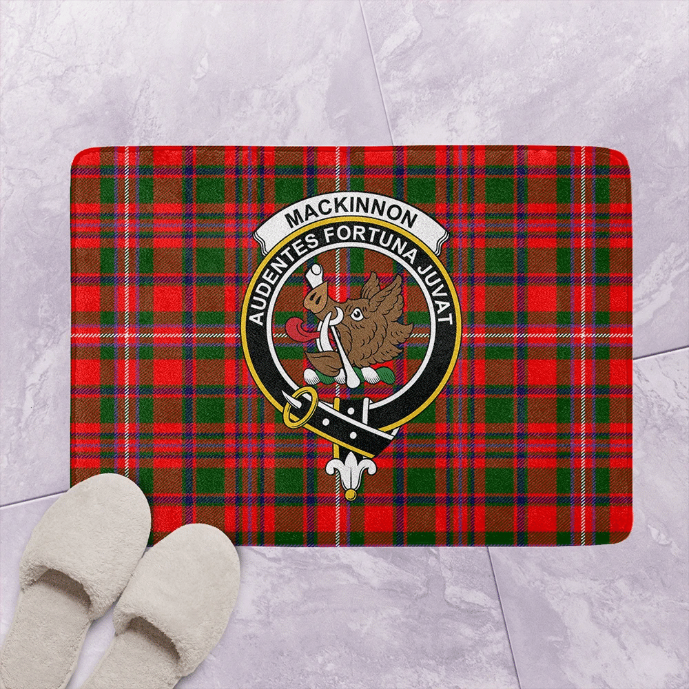 MacKinnon Modern Tartan Classic Crest Bathroom Mat